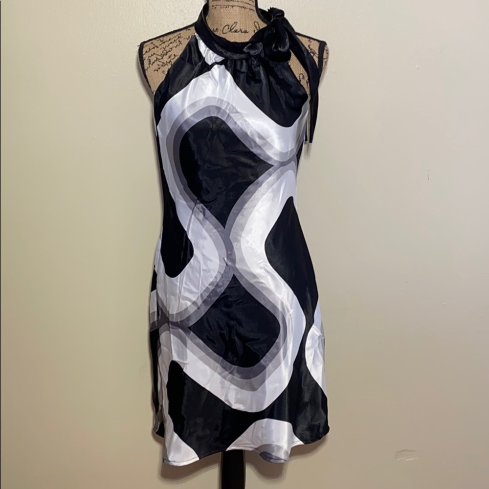 Silky Black Dress